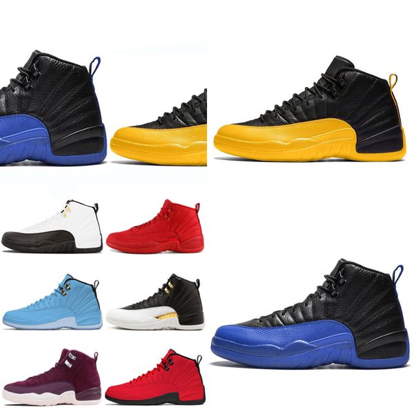 

new 12 12s mens basketball shoes university gold fiba winterized wntr the master game royal mens athletic trainers sports sneakers