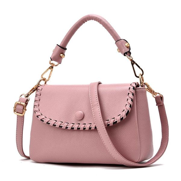 

fashion style pink crossbody bags for women messenger bags leather handbags women shoulder bag