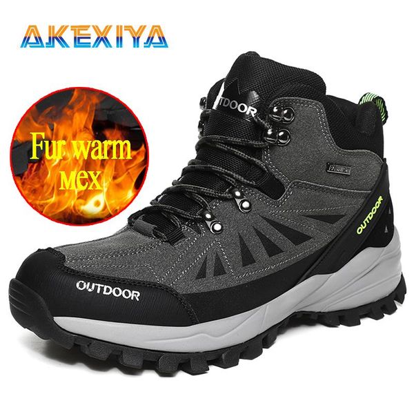 

boots 2021 men's winter plush warm snow outdoor comfortable designer sneakers fashion ankle, Black