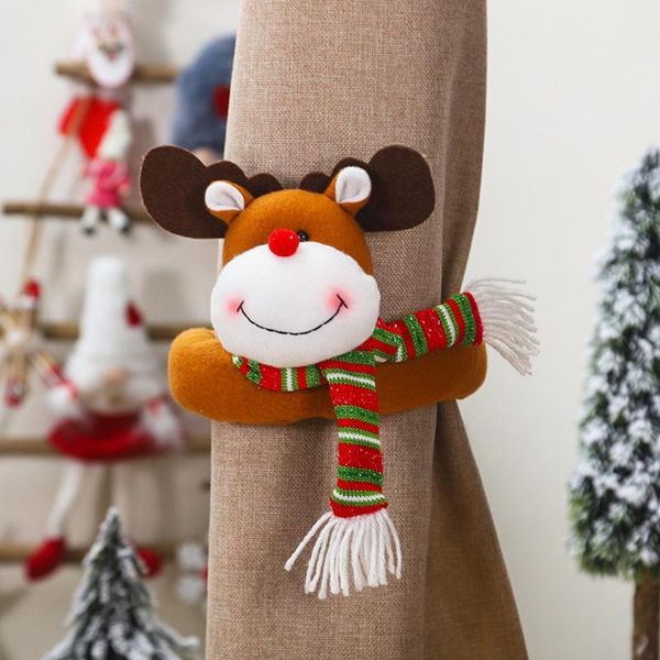 

1x christmas curtain buckle christmas window curtain santa doll buckle holder tieback xmas home decoration