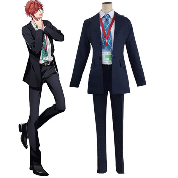 

theme costume hypnosis mic division rap battle doppo kannonzaka matenrou cosplay costume full set, Black;red