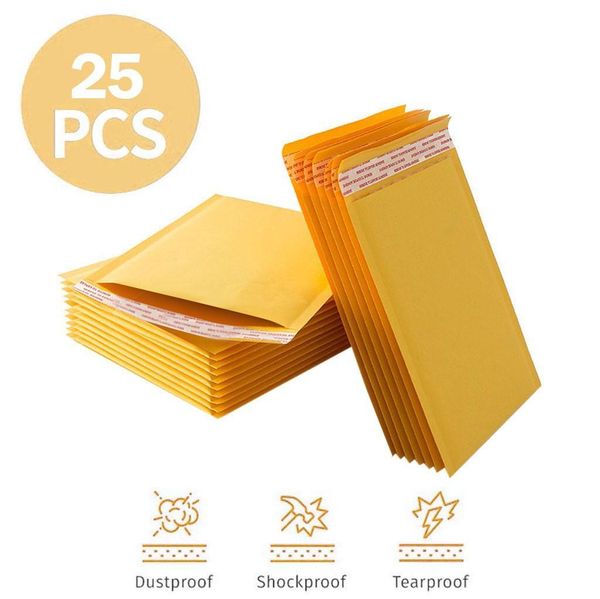 

25pcs bubble mailers padded envelopes bags padded mailers shipping envelope lined poly mailer self seal pink mailing bag h wmtkia