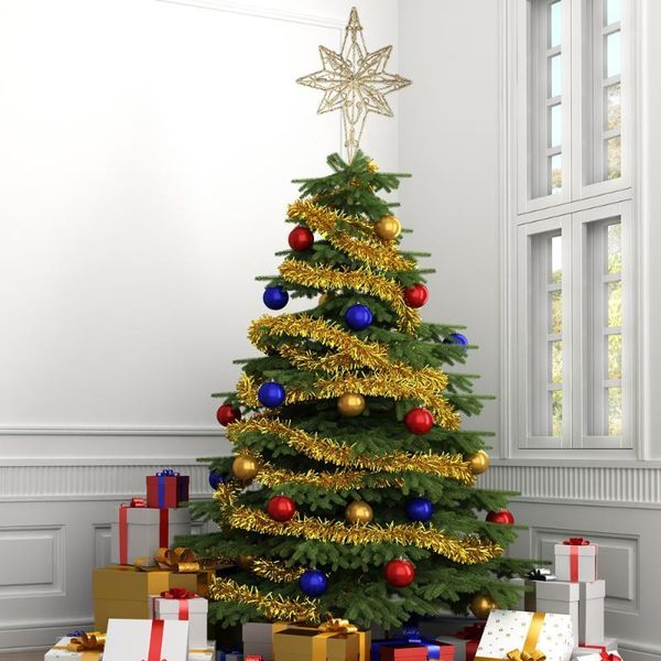 

anise star tree er golden star christmas holiday tree er iron festival treedecor for home party (golden, 16x30c1