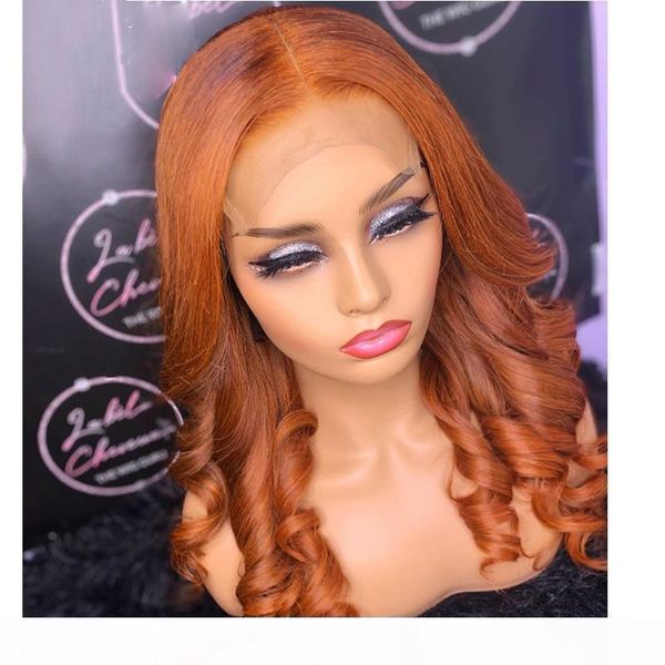 

orange deep wave swiss lace u part wig long middle part peruvian hair wig 13x4 6 lace for black women with baby hair, Black;brown
