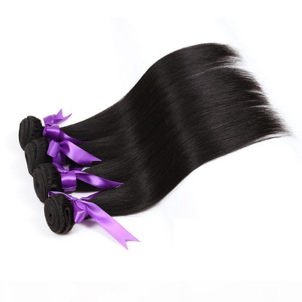 

elibess hair 3 bundles 10-28 inch brazilian virgin remy human hair straight wave natural black color 1b, shedding&tangle