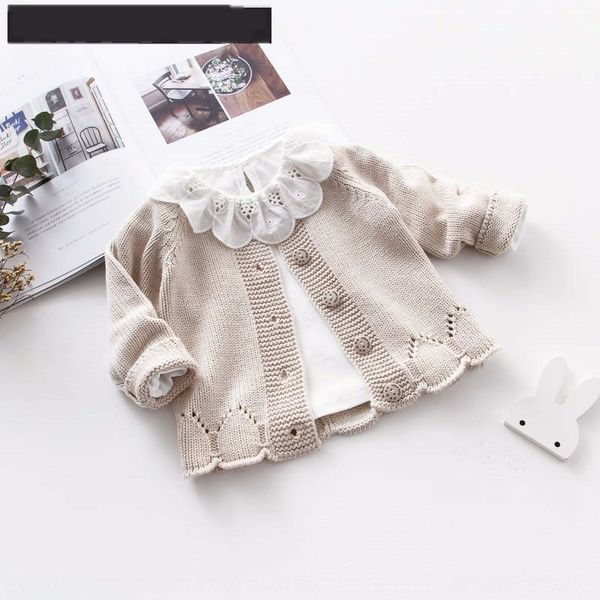 

children's cardigan early sweatercoat sweaterautumn baby sweater girl's t-shirt female baby coat 1-3-year-old girl's foreign, White;black