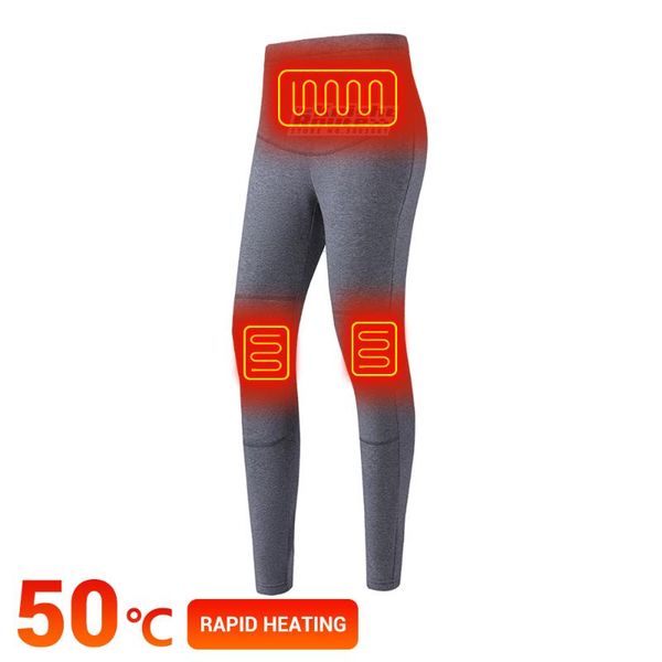 

skiing pants winter heated women's ski for women electric usb battery powered thermal underwear fleece heating warm suit