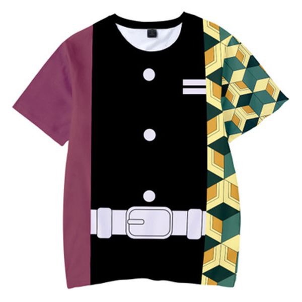 

summer 3d demon slayer boys girls comic kimetsu no yaiba 3d print shirts hippie horror funny men clothing
