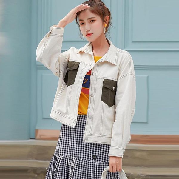 

women's jackets jacket women casual white denim overcoat chaqueta mujer veste femme kurtka bolerko ceket jaqueta feminina, Black;brown