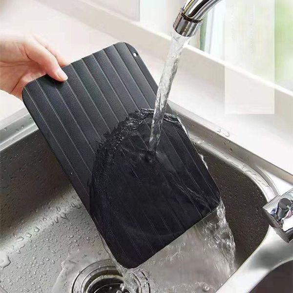 

defrosting tray for frozen food thawing plate defrost meat/frozen food quickly without electricity microwave water or any other tool