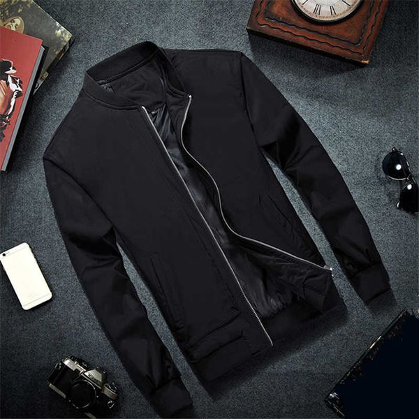 

mrmt brand mens bomber thin men baseball jackets coat solid color casual jacket overcoat for male clothing, Black;brown