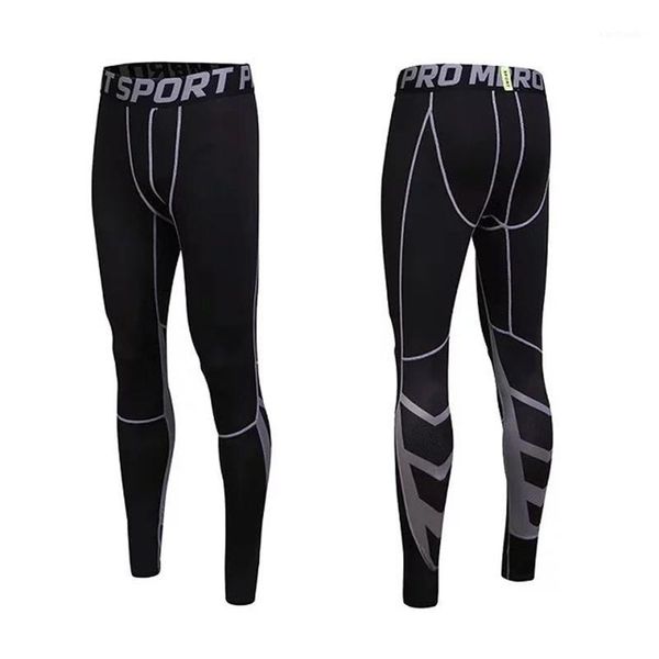 

running pants men's compression tights base layer skin trousers cycling training elastic basketball leggings xl1, Black;blue