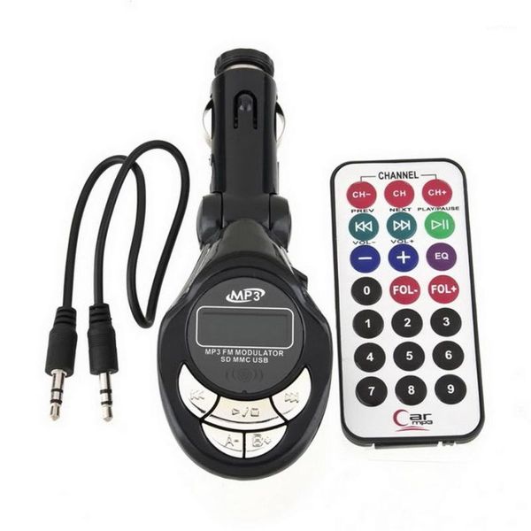 

2020 new car mp3 player wireless fm transmitter modulator usb cd mmc remote 206 fm channelsdrop shipping&wholesale1