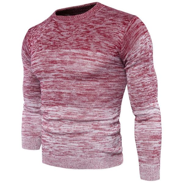 

men red sweater new warm collar pullover casual sweaters 201021, White;black