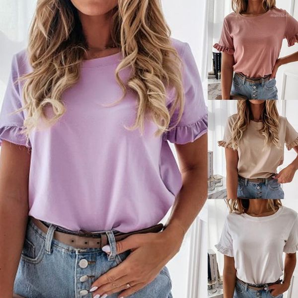 

fashion solid color blouse women shirts 2020 new summer short sleeve casual loose halter backless ladies blouses1, White