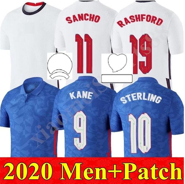 

new 2020 national team home away soccer jerseys 20 21 camisetas de fÃºtbol men sterling rashford kane sancho football shirts, Black;yellow