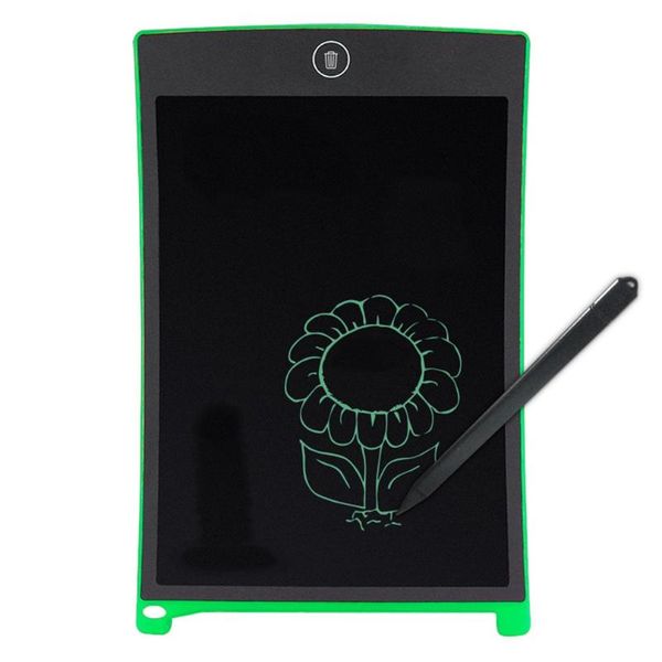

8.5-inch green portable electronic writing pad lcd handwriting board kids adults drawing tablet wordpad for home office