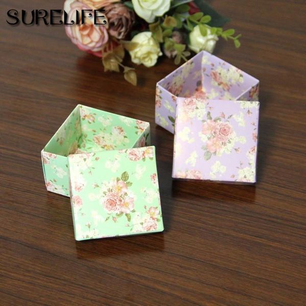 

50pcs chocolate paper gift box flower green purple for birthday wedding party decoration craft diy favor baby shower h bbytjn