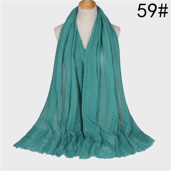 

soft cotton hijab scarf women solid shawls and wraps big pashmina pure color head scarves winter echarpe femme hijabs 66 colors jllrih, Blue;gray