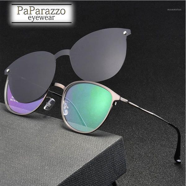 

fashion magnetic clip on polarized round sunglasses with myopia eyeglasses frame retro optical tr90 women sun glasses frame1, White;black