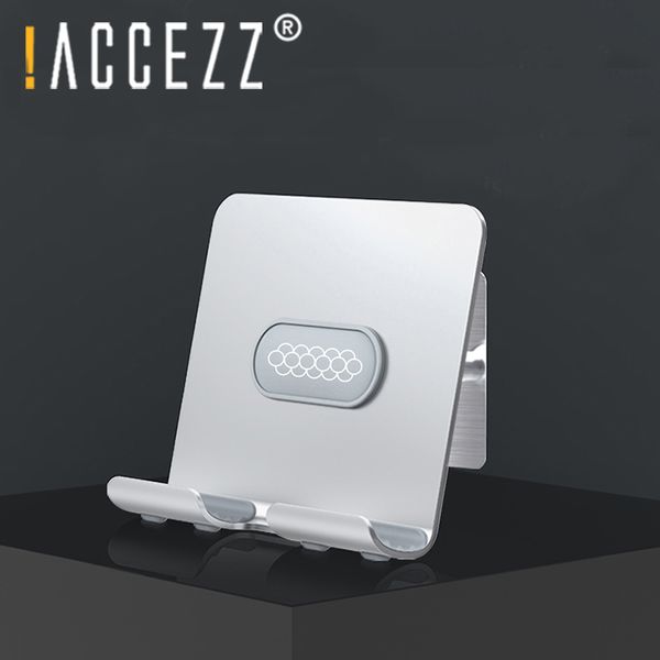 

accezz регулируемый держатель телефона ipad подставка для iphone 12 11 pro x 8 7 samsung универсальный metal smartphone поддержка стена