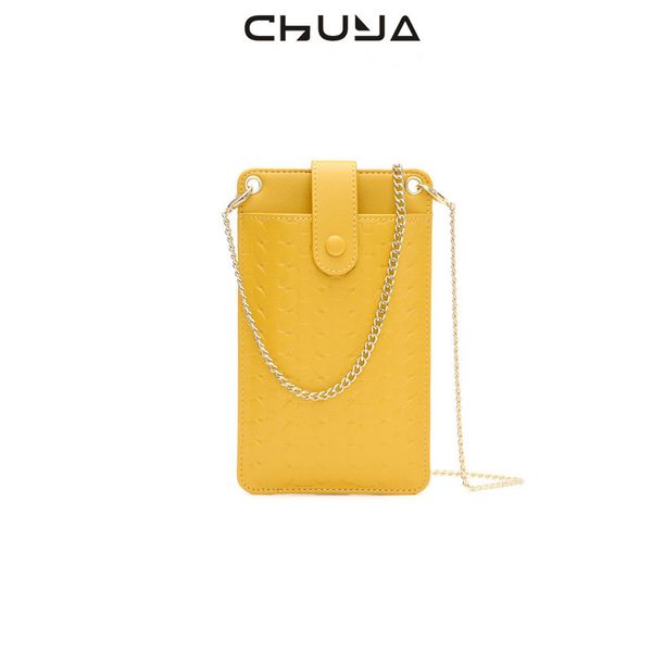

2020 new weaving pattern small fragrance, versatile pu chain bag, ultra-thin mini women's mobile phone bag, single shoulder messenger b