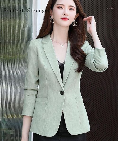 

2020 spring sumer new arrival plus size -3xl leisure turn-down collar long sleeve women suit coat1, White;black