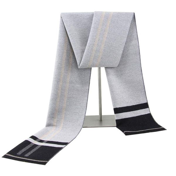 

scarf for men,men's korean-style warm cashmere scarf, Blue;gray