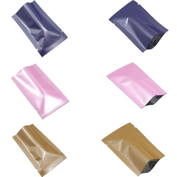 

gift wrap 100pcs colorful heat sealable mylar bags for nuts candy packaging open flat aluminum foil sample pockets vacuum bag pouches