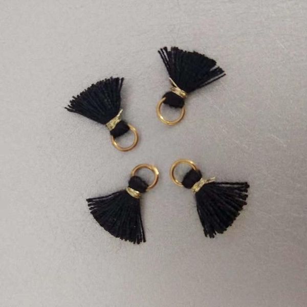 

10pcs 1cm mini cotton thread tassel diy pendant for jewelry making diy bracelet key cellphone pendant finding craft tassels h jllina