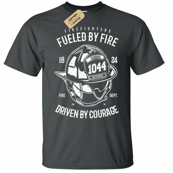 

firefighters mens fueled by fire gift tee hoodie designers t shirts sweatshirt