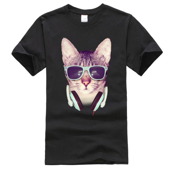 

hiphop rock cat print s round collar 100% cotton autumn clothing christmas men's new hoodie designers t shirts sweatshirt