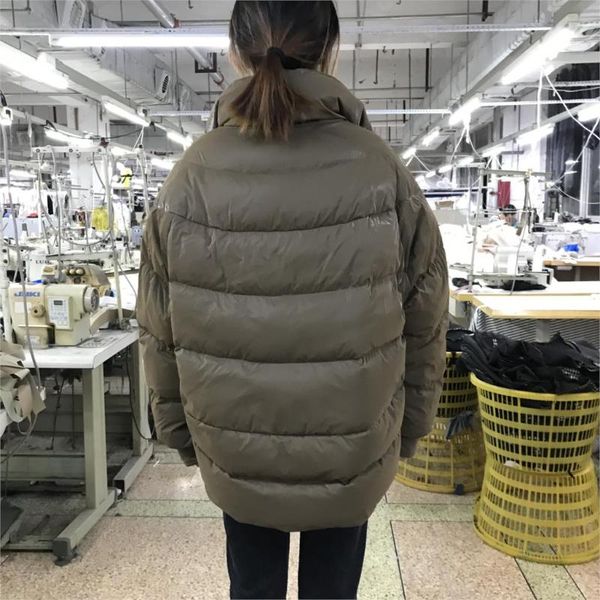 

women's down jacket loose stand collar/short2020 winter new, Black