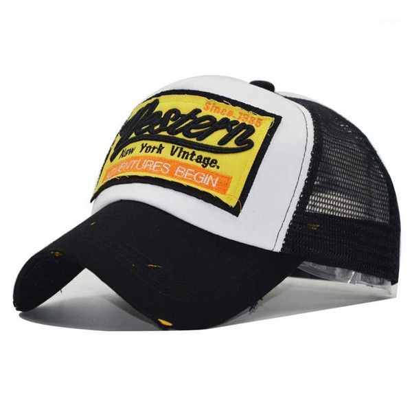 

snapback trucker cap summer men hip hop baseball caps dad hat western mesh hat casual women embroidery visor sun hats adjustable1, Blue;gray