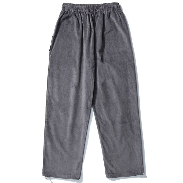 

2021 new aelfric eden hip hop vintage corduroy casual pants streetwear retro embroidery joggers harajuku sweatpants baggy trousers bz7j, Black
