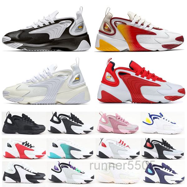 

men casual shoes triple black zoom 2k m2k tekno race grey infrared royal blue regency purple university red mens women sports sneaker sdf5