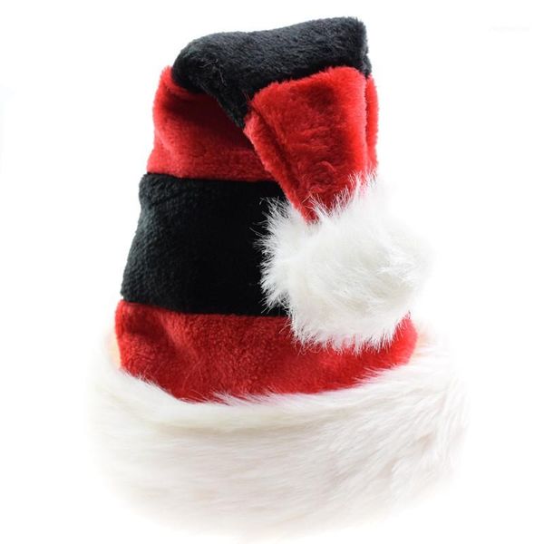 

christmas decorations striped hats red with balck caps kids xmas decor year's gifts home party supplies hat1
