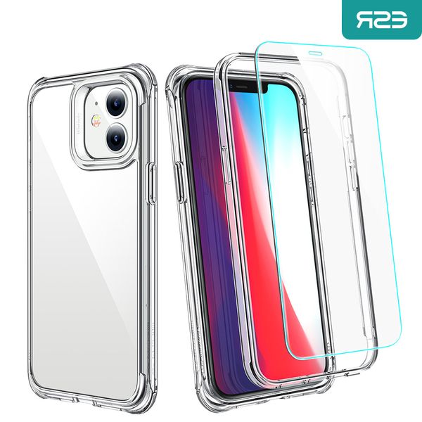 

esr полная защита bundle мини pro max alliance tough full-body case с 2pcs закаленное стекло для iphone 12