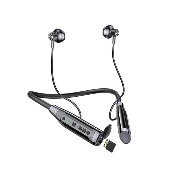 A12 Bluetooth Kulaklık Asılı Boyun Spor Kablosuz Kulaklıklar Su Geçirmez Kulaklıklar Tüm akıllı telefonlar için gürültü azaltma kulaklıklar