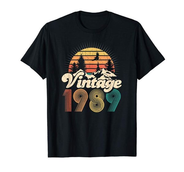 

30th birthday gifts vintage 1989 hiking new fashion 's short sleeve prin cool for sport hooded sweatshirt hoodie t shirt