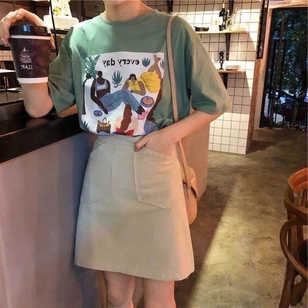 

2020 new summer net red fashion short skirt hip hop handsome foreign style short skirt fashion two piece suit women 8f5li, Gray