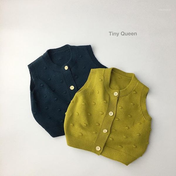 

2021 new style girls boys knitted sweaters soft spring fashion kids cardigan sweater baby clothes 1-6 years1, Blue