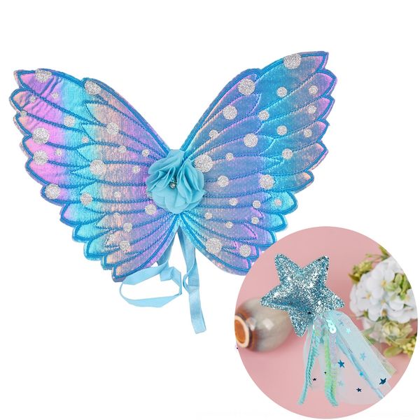 

gbucv multicolor children's angel wings butterfly accessories fairy wings stick new performance accessories fairy stick cane akvgb