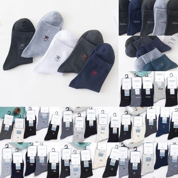 

medium tube business casual men's socks korean stockings sockssocks socksversion autumn and winter deodorant and sweat absorbing stocki, Black