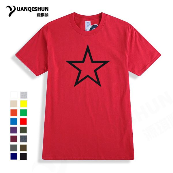 

sport big star t shirts fashion five-pointed star t-shirt hip hop skateboard parkour 16 colors cotton tshirt men women tee
