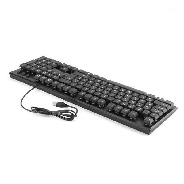 

russian/ english silent keyboard waterproof office keyboard for windows computer1