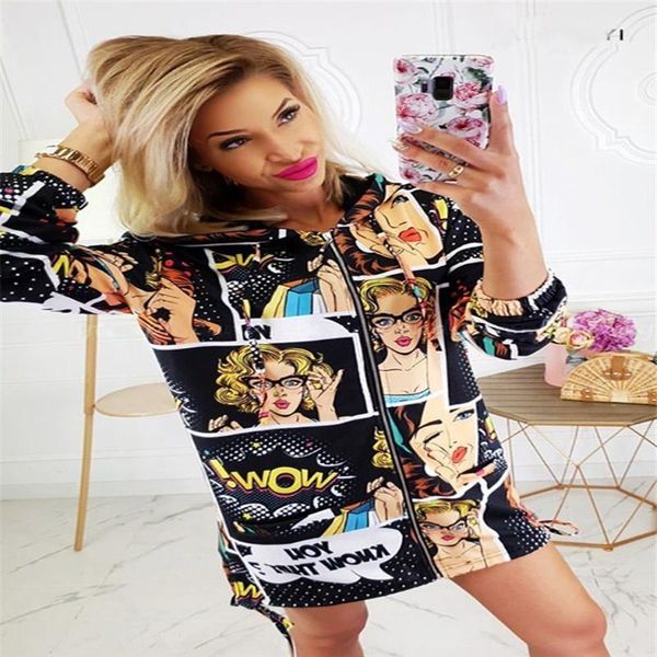 

trendy women clothes zipper casual long sleeve coat geometry polyester turn-down collar outwear one pieces, Black;brown