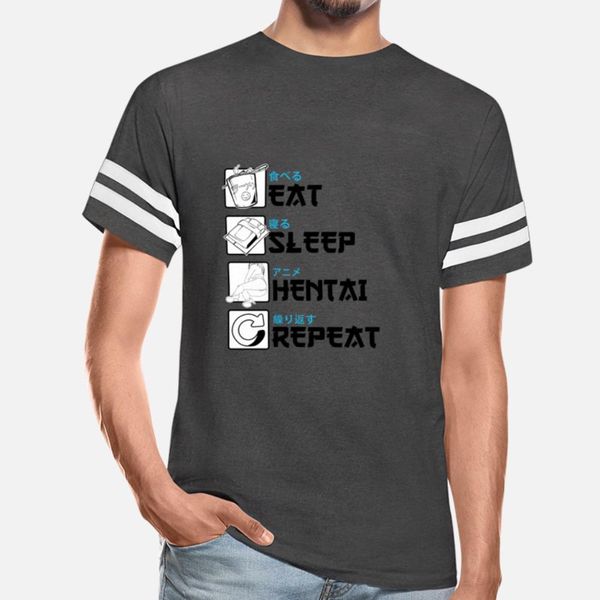 

eat, sleep, hentai, repeat, manga t-shirt. t shirt customized retro casual tracksuit hoodie sweatshirt