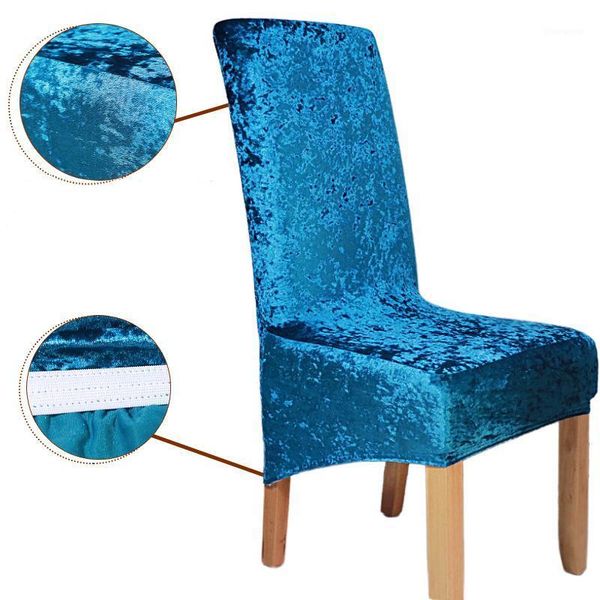 

new style velvet fabric chair cover universal size stretch slipcovers elastic seat chair covers restaurant banquet l decor1