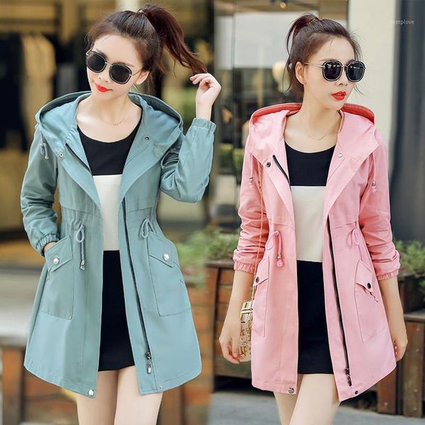 

spring female 2020 spring clothes new korean edition fashion leisure loose slim female student coat1, Tan;black